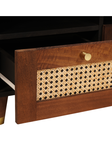 Mobile TV Marrone 70 x 33,5 x 46 cm Legno di mango massello