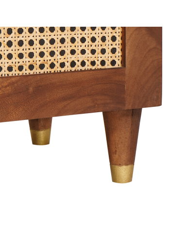 Mobile TV Marrone 105 x 33,5 x 46 cm Legno di mango massello