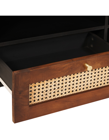 Mobile TV Marrone 80 x 33,5 x 46 cm Legno di mango massello