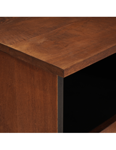Mobile TV Marrone 100 x 33,5 x 46 cm Legno di mango massello