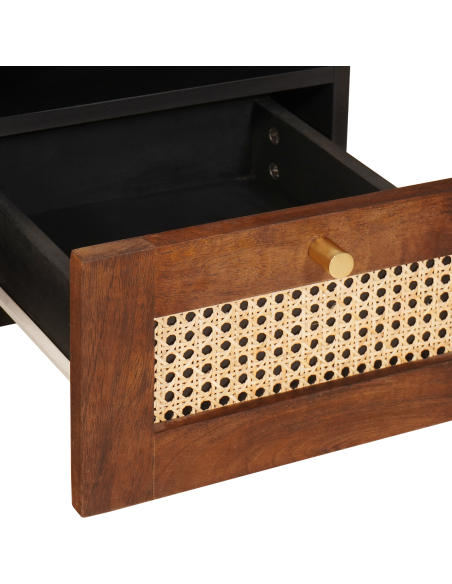 Mobile TV Marrone 100 x 33,5 x 46 cm Legno di mango massello