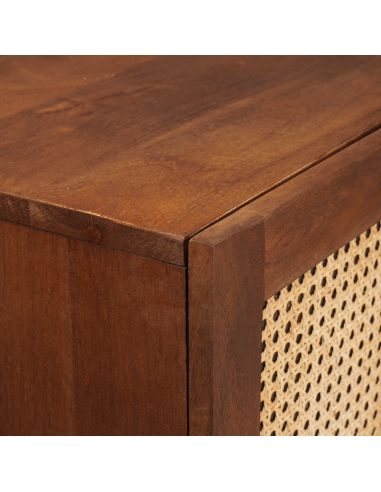 Mobile Alto Marrone 60 x 33,5 x 100 cm Legno di mango massello