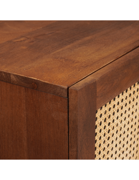 Mobile Alto Marrone 60 x 33,5 x 100 cm Legno di mango massello