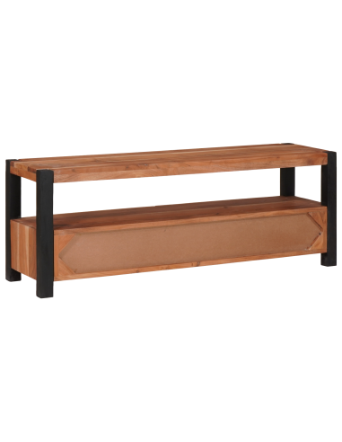 Mobile TV Marrone 110 x 30 x 40 cm legno massello di acacia