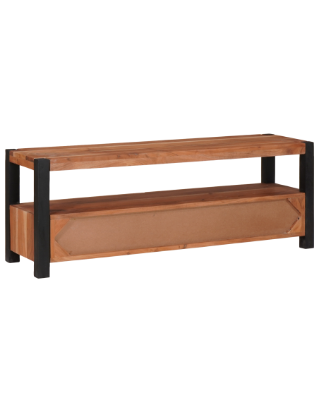 Mobile TV Marrone 110 x 30 x 40 cm legno massello di acacia