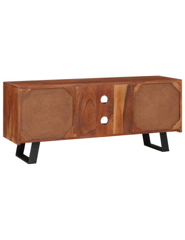 Mobile TV con lo scaffale marrone ambrato 112 x 30 x 48 cm