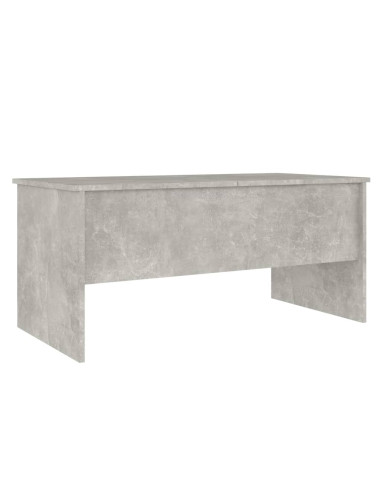 Tavolino Grigio Cemento 102x50,5x46,5 cm in Legno Multistrato