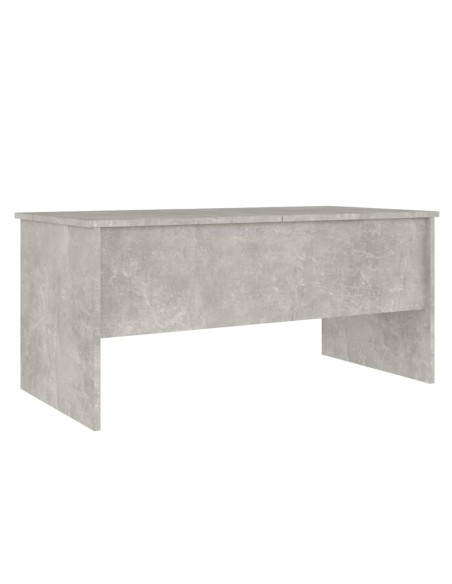 Tavolino Grigio Cemento 102x50,5x46,5 cm in Legno Multistrato