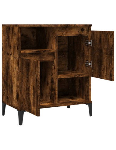 Credenza Rovere Fumo 60x35x70 cm in Legno Multistrato