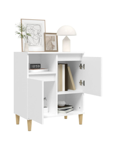 Credenza Bianca 60x35x70 cm in Legno Multistrato