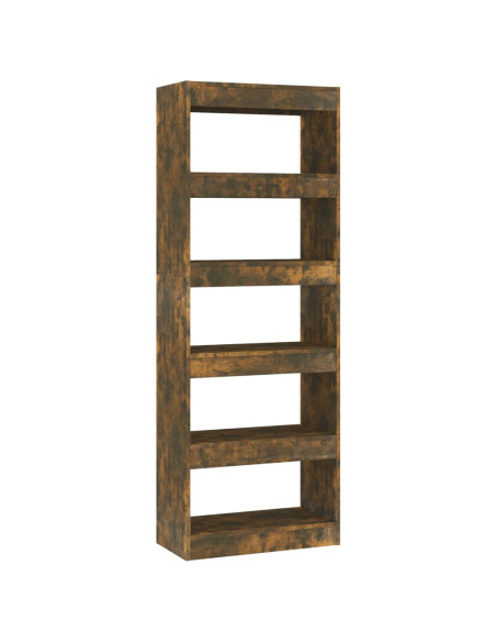 Libreria/Divisorio Rovere Fumo 60x30x166 cm in Truciolato