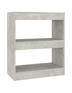 Libreria/Divisorio Grigio Cemento 60x30x72 cm