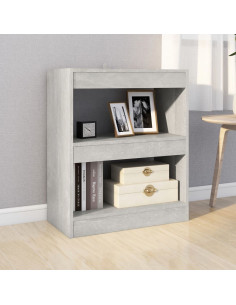 Libreria/Divisorio Grigio Cemento 60x30x72 cm 2