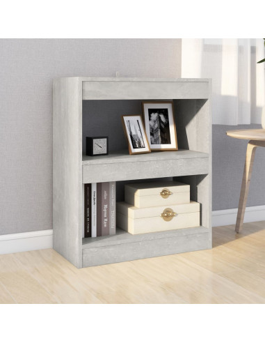 Libreria/Divisorio Grigio Cemento 60x30x72 cm