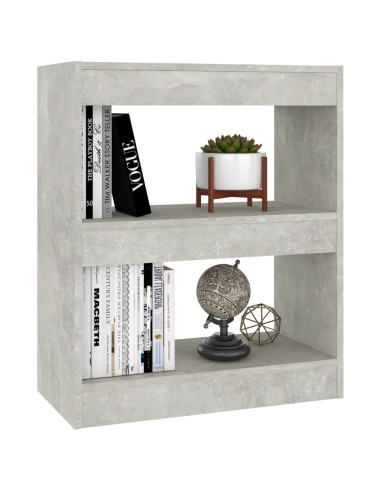 Libreria/Divisorio Grigio Cemento 60x30x72 cm