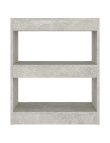 Libreria/Divisorio Grigio Cemento 60x30x72 cm