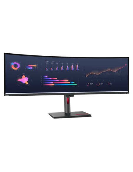Lenovo ThinkVision P49w-30 Monitor PC 124,5 cm (49") 5120 x 1440 Pixel DQHD LED Nero