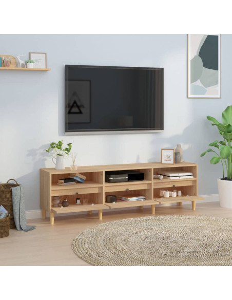 Mobile Porta TV Rovere Sonoma 150x30x44,5 cm Legno Multistrato