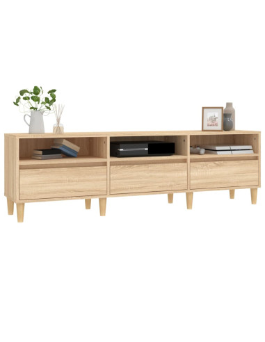 Mobile Porta TV Rovere Sonoma 150x30x44,5 cm Legno Multistrato
