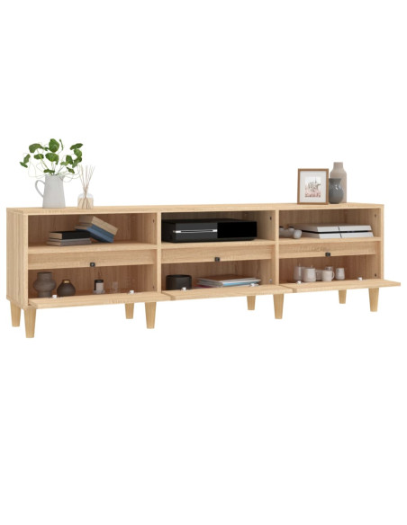 Mobile Porta TV Rovere Sonoma 150x30x44,5 cm Legno Multistrato