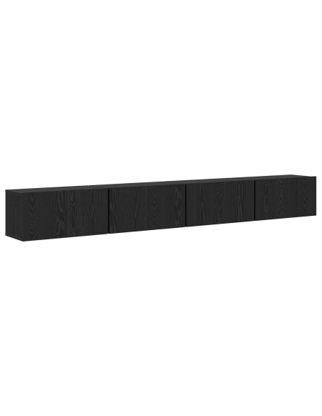 Set mobile TV 4 pcs Rovere Nero Media 30 x 60 x 30.5 cm
