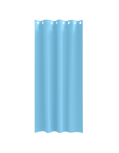 Tende con tende 2 pcs Azzurro 245 x 140 cm Poliestere