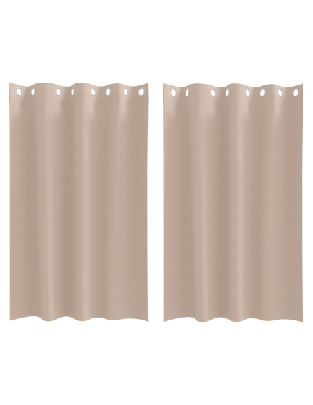 Tende Blackout con Anelli 2 pcs Talpa 175 x 140 cm Poliestere