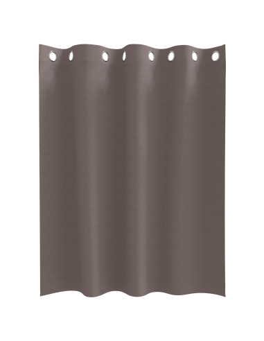 Tende Blackout con Anelli 2 pcs Marrone Scuro 140 x 140 cm