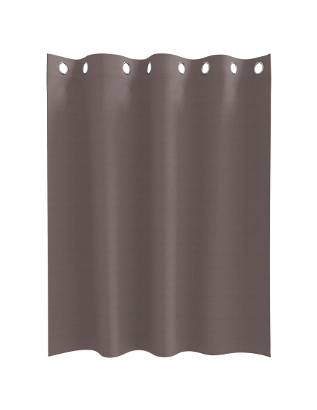 Tende con tende 2 pcs Marrone scuro 140 x 140 cm Poliestere