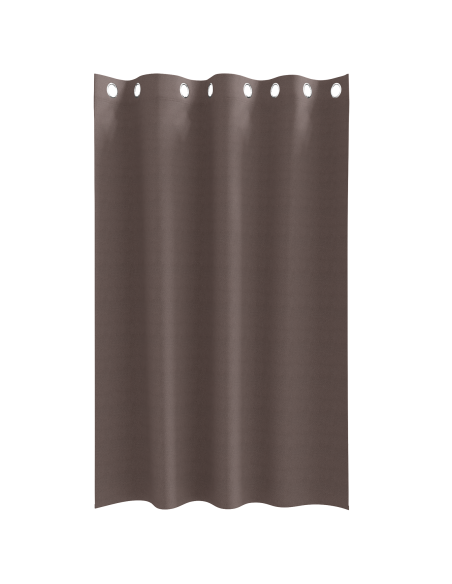 Tende con tende 2 pcs Marrone scuro 175 x 140 cm Poliestere