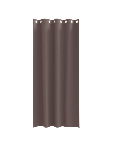 Tende Blackout con Anelli 2 pcs Marrone Scuro 225 x 140 cm