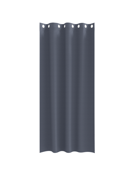 Tende Blackout con Anelli 2 pcs Antracite 225 x 140 cm