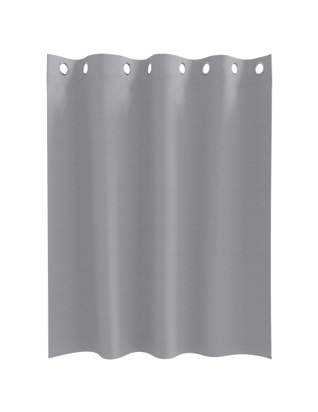 Tende con tende 2 pcs Grigio chiaro 140 x 140 cm Poliestere