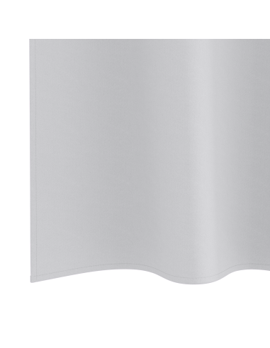 Tende Blackout con Anelli 2 pcs Grigio Chiaro 140 x 140 cm