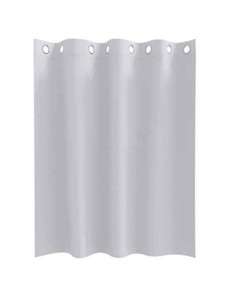 Tende con tende 2 pcs Grigio Chiaro 140 x 140 cm Poliestere