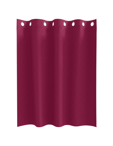 Tende Blackout con Anelli 2 pcs Rosso Vino 140 x 140 cm