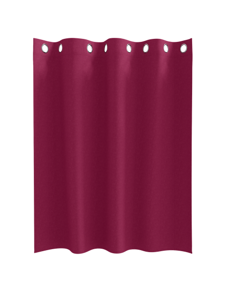 Tende Blackout con Anelli 2 pcs Rosso Vino 140 x 140 cm