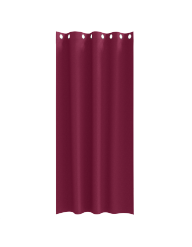 Tende Blackout con Anelli 2 pcs Rosso Vino 260 x 140 cm