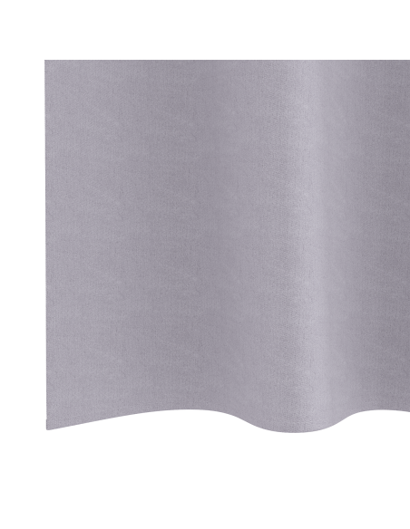 Tende con tende 2 pcs Grigio Metallico 140 x 140 cm Poliestere