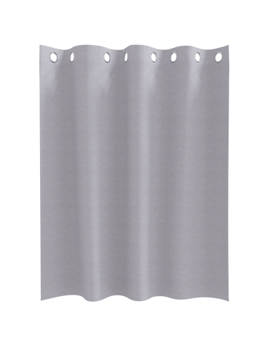 Tende Blackout con Anelli 2 pcs Grigio Metallico 140 x 140 cm