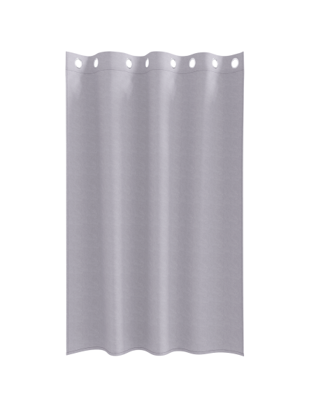 Tende con tende 2 pcs Grigio Metallico 175 x 140 cm Poliestere
