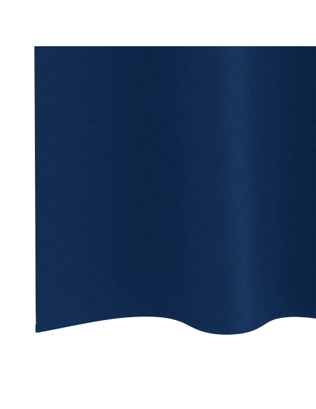 Tende con tende 2 pcs Blu scuro 175 x 140 cm Poliestere