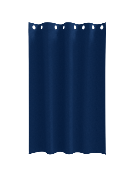 Tende con tende 2 pcs Blu scuro 175 x 140 cm Poliestere