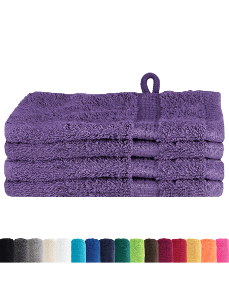 Fazzoletti 4 pcs Viola 15 x 21 cm Cotone