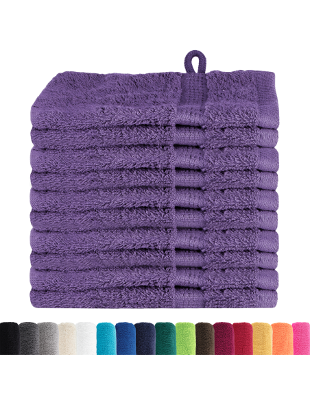 Fazzoletti 10 pcs Viola 15 x 21 cm Cotone