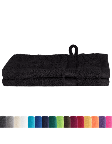 Asciugamano per Ospiti SOLUND Nero 550 gsm