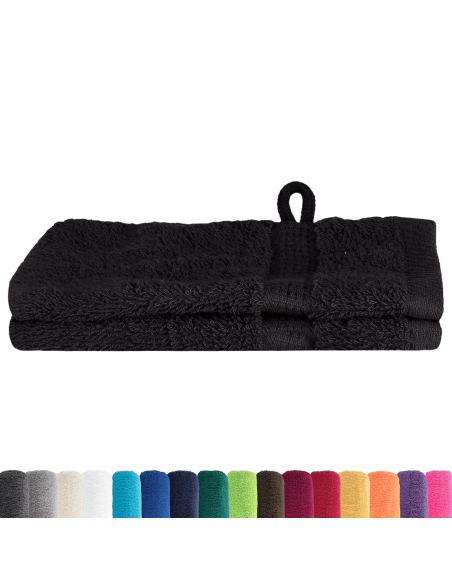 Asciugamano per Ospiti SOLUND Nero 550 gsm