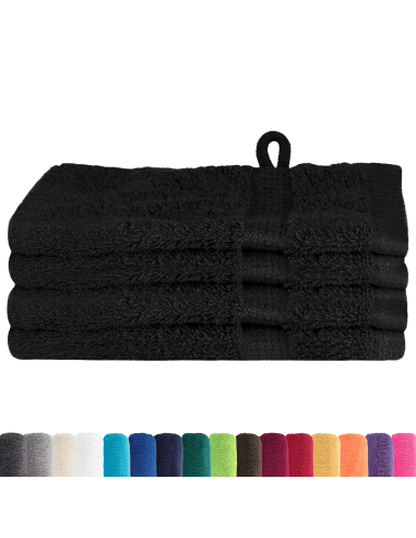 Asciugamano per Ospiti SOLUND Nero 550 gsm