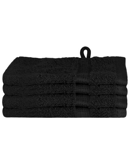 Fazzoletti 4 pcs Nero 15 x 21 cm Cotone
