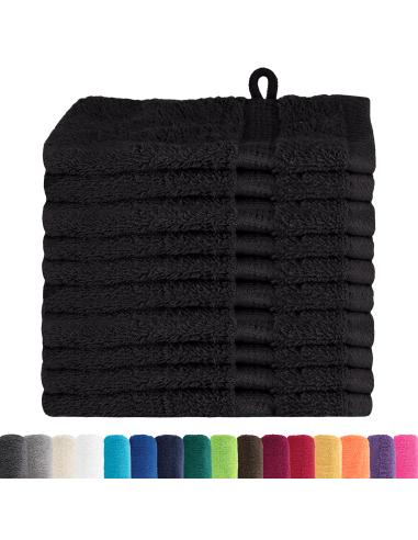 Asciugamano per Ospiti SOLUND Nero 550 gsm